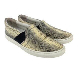 LANVIN Python Luxury Slip-on Sneakers Flats Loafers Round toes Animal‎ sz 36